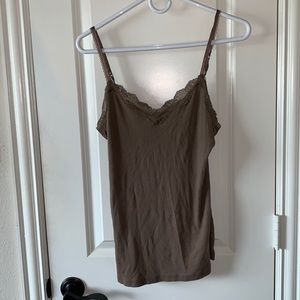 light brown camisole top